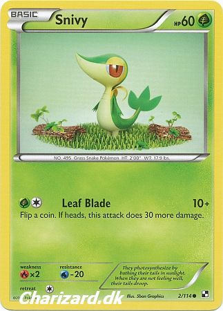 2/114 Snivy. Klik for at g� tilbage