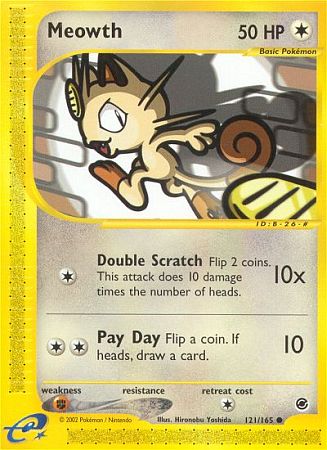 Expedition - Pok�mon kort - 121 Meowth